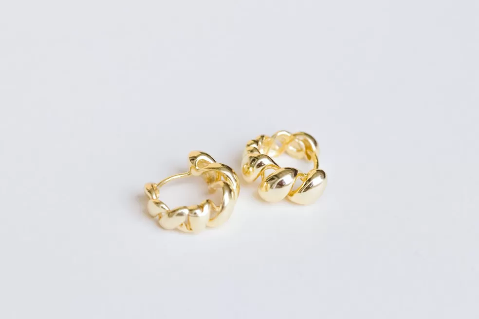GOLD>Casa Clara Blossom Earrings
