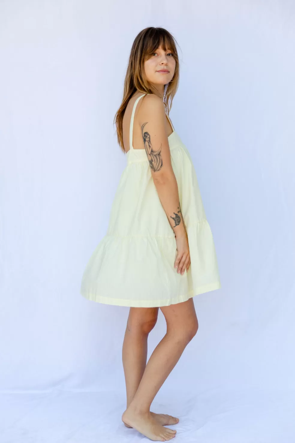 DRESSES>Casa Clara Sunset Mini Dress LemonMeringue